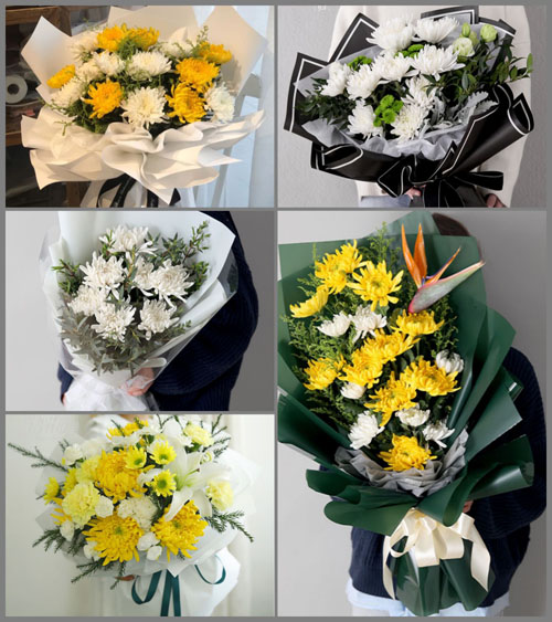 广东湛江市廉江市新民镇三角山圩社区白事花束代送